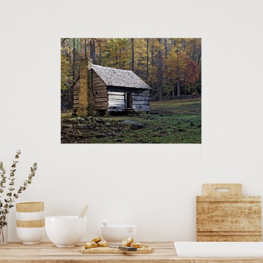 Poster Cabine de journal rustique (Cuisine)