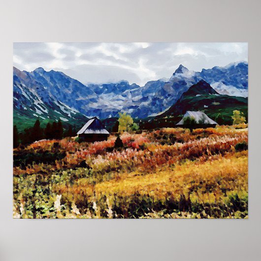 Poster Cabine de montagne (Devant)