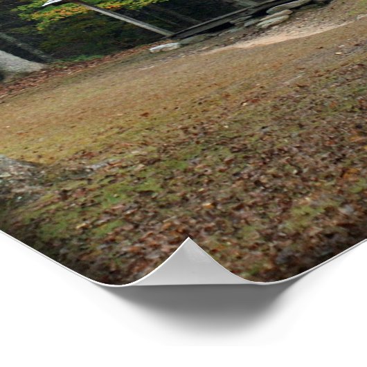 Poster Cabine de montagne fumé (Coin)