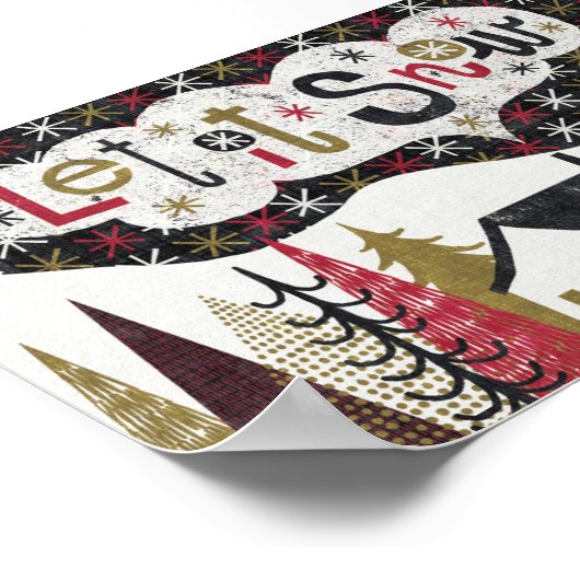 Poster Cabine de Noël irrégulier (Coin)