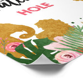 Poster Cabine d'eau Safari Animaux Fille Anniversaire (Coin)