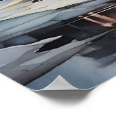 Poster Cabine d'hiver de nuit (Coin)