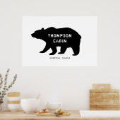 Poster Cabine d'ours rustique (Cuisine)