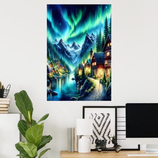 Poster Cabine enchanté dans Whispering Woods (Bureau à domicile)