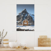 Poster Cabine jaune Lofoten (Cuisine)