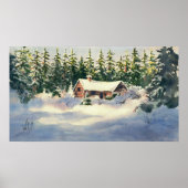Poster CABINE JOURNAL en NEIGE par SHARON SHARPE (Devant)