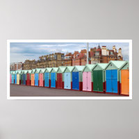 Cabines colorées de Brighton et Hove Beach