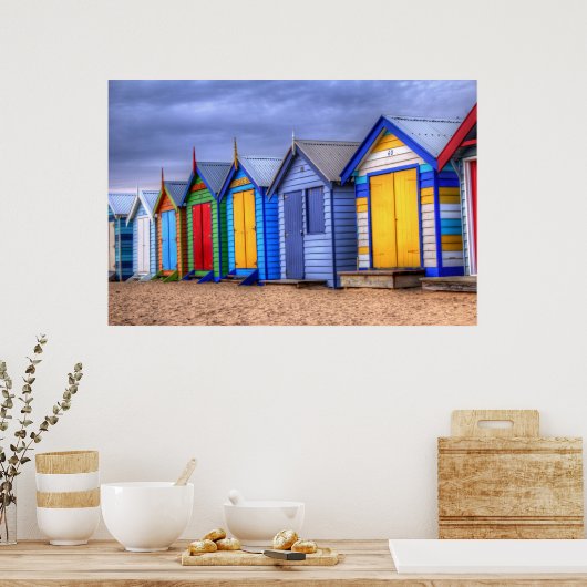 Poster Cabines de bain (Cuisine)