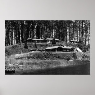 Poster Cabines de station de vacances de Tahkenitch de