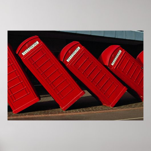 Poster Cabines téléphoniques de Londres (Devant)