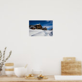 Poster Cabines traditionnels en bois de neige (Cuisine)