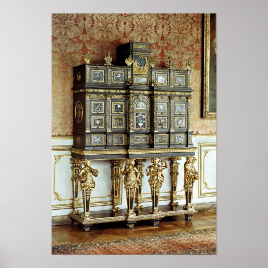 Poster Cabinet de bijoux Louis XIV, Atelier de Gobelins (Devant)