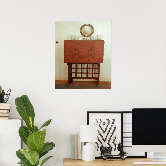 Poster Cabinet sur stand (Bureau à domicile)