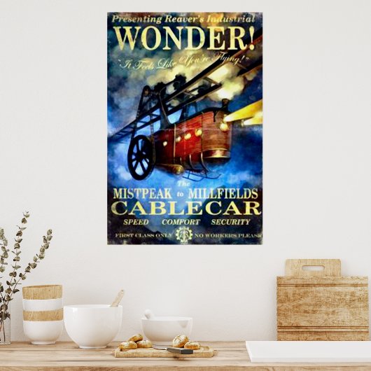 Poster Câble vintage (Cuisine)