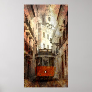 POSTER CABLECAR DE LISBONNE
