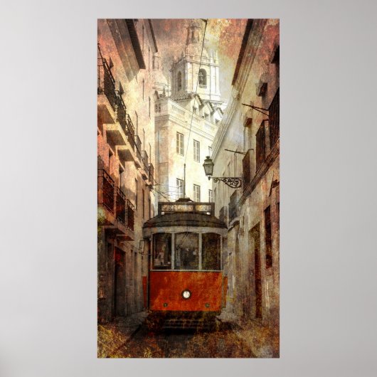 POSTER CABLECAR DE LISBONNE (Devant)