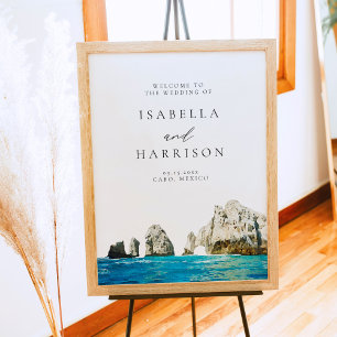 Poster CABO MEXICO Skyline Destination Mariage Bienvenue