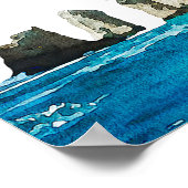 Poster CABO MEXICO Skyline Destination Mariage Bienvenue (Coin)