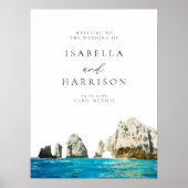 Poster CABO MEXICO Skyline Destination Mariage Bienvenue (Devant)