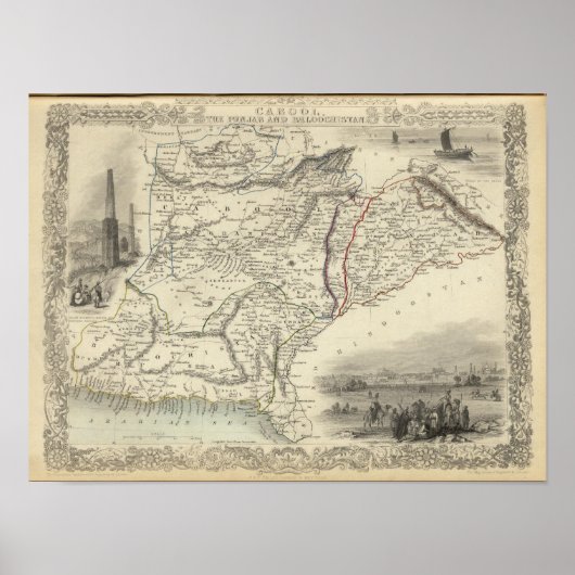 Poster Cabool, le Pendjab et le Belochistan (Devant)