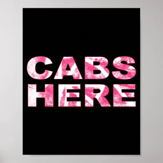 Poster Cabs Here Gym Tan Laundry New Jersey Gtl Garden  (Devant)