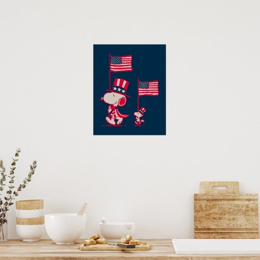 Poster cacahuètes | American Summer Old Glory (Cuisine)