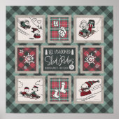 Poster cacahuètes | Ancien Motif de traîneau (Devant)