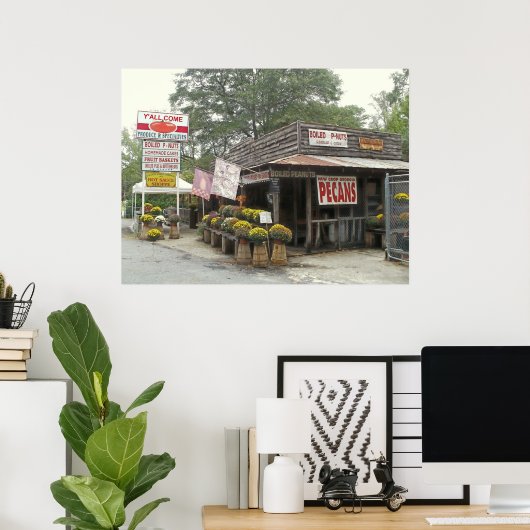 Poster cacahuètes bouillies VOUS VENEZ (Bureau à domicile)