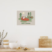 Poster cacahuètes | Campeurs de couchage Snoopy & Woodsto (Cuisine)