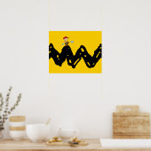 Poster cacahuètes | Charlie Baseball Brown (Cuisine)