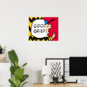 Poster cacahuètes | Charlie Brown Bon Grief Half & Half (Bureau à domicile)