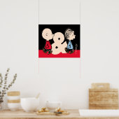 Poster cacahuètes | Charlie Brown & Linus (Cuisine)