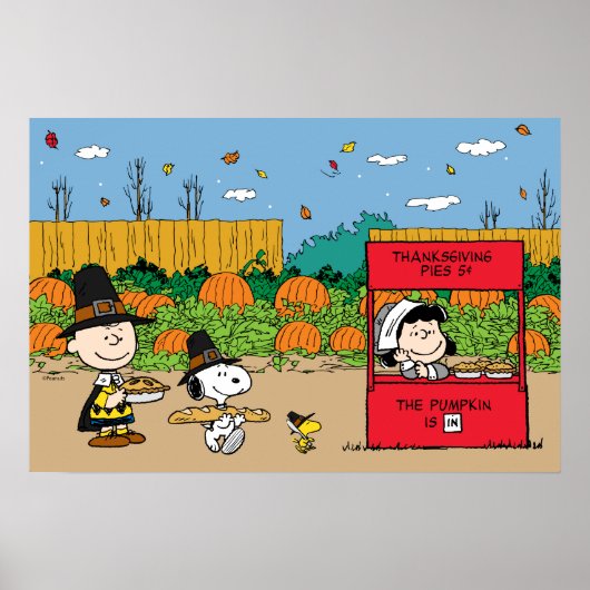 Poster cacahuètes | Charlie Brown Thanksgiving (Devant)