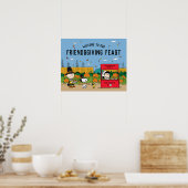 Poster cacahuètes | Charlie Brown Thanksgiving Fête Bienv (Cuisine)