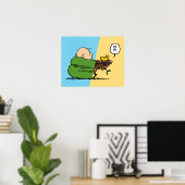 Poster cacahuètes | Charlie Brown & Woodstock Half & Half (Bureau à domicile)