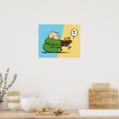 Poster cacahuètes | Charlie Brown & Woodstock Half & Half (Cuisine)