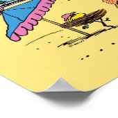 Poster cacahuètes | Journée à la plage (Coin)