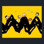 Poster cacahuètes | La Bande sur le Zig Zag<br><div class="desc">Découvrez ce design amusant de cacahuètes avec le Gang des cacahuètes.</div>