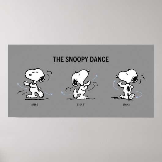 Poster cacahuètes | La Danse Snoopy (Devant)
