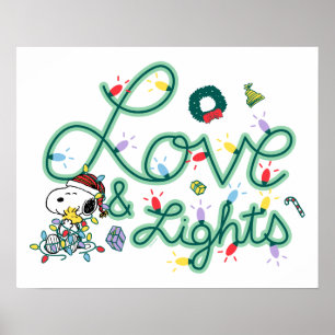 Poster cacahuètes   L'amour et les lumières de Noël