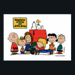 Poster cacahuètes | Le bonheur est d'être l'un des gangs<br><div class="desc">Le bonheur fait en effet partie du gang des cacahuètes,  comme le montre la bande dessinée bien-aimée et ses diverses adaptations. Les personnages Peanuts,  malgré leurs défauts et leurs luttes,  trouvent de la joie dans leurs amitiés étroites et leurs expériences partagées.</div>