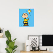 Poster cacahuètes | L'idée de l'ampoule de Charlie Brown (Bureau à domicile)