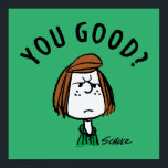 Poster cacahuètes | Pepperment Patty You Good?<br><div class="desc">Découvrez ce design amusant de cacahuètes avec Pepperment Patty.</div>