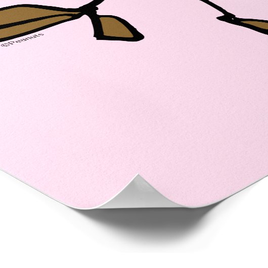 Poster cacahuètes | Sifflet Woodstock (Coin)