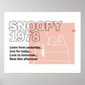 Poster cacahuètes | Snoopy 1978 (Devant)