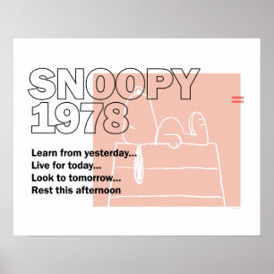 Poster cacahuètes Snoopy 1978