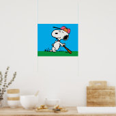 Poster cacahuètes | Snoopy at Bat (Cuisine)