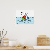 Poster cacahuètes | Snoopy Beach Ball Beach (Cuisine)