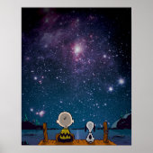 Poster cacahuètes | Snoopy & Charlie Brown Star Watching (Devant)