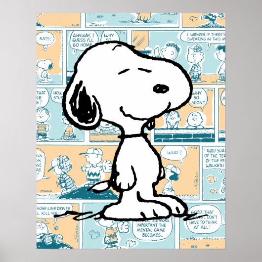 Poster cacahuètes | Snoopy Comic Motif (Devant)